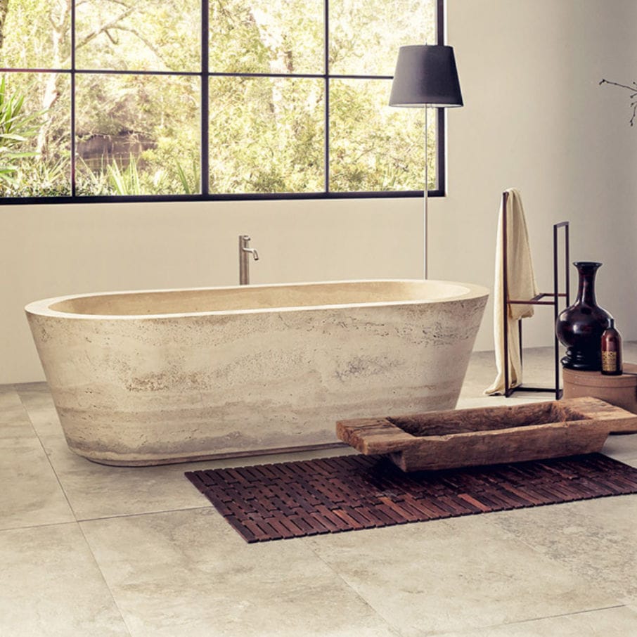 ванная травертин